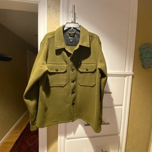 Brixton Large shirt 22 pit to pit 28 from collar to bottom of shirt.